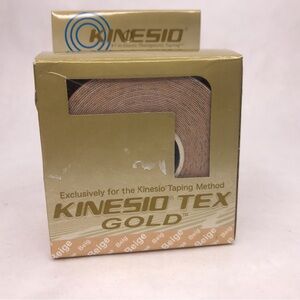 Kinesio Tex Gold Elastic Therapeutic Athletic Tape Beige 2 in. x 16.4 ft New
